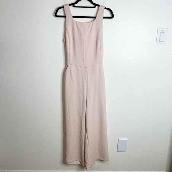 Wilfred Jumpsuit Women Size 8 Pink Encoulement Crepe Wide Leg Pant Sleeveless X - Picture 1 of 11